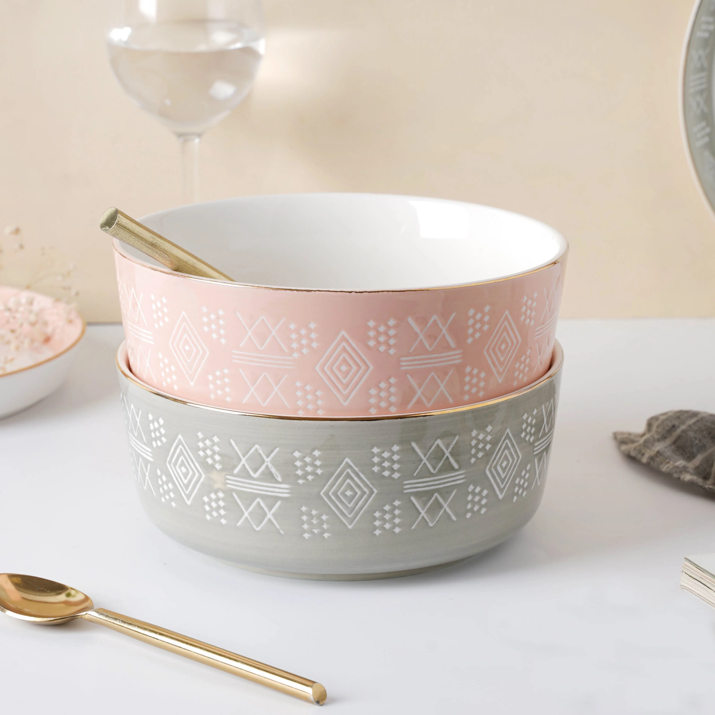 Azo Serving Bowl Grey - Image 5