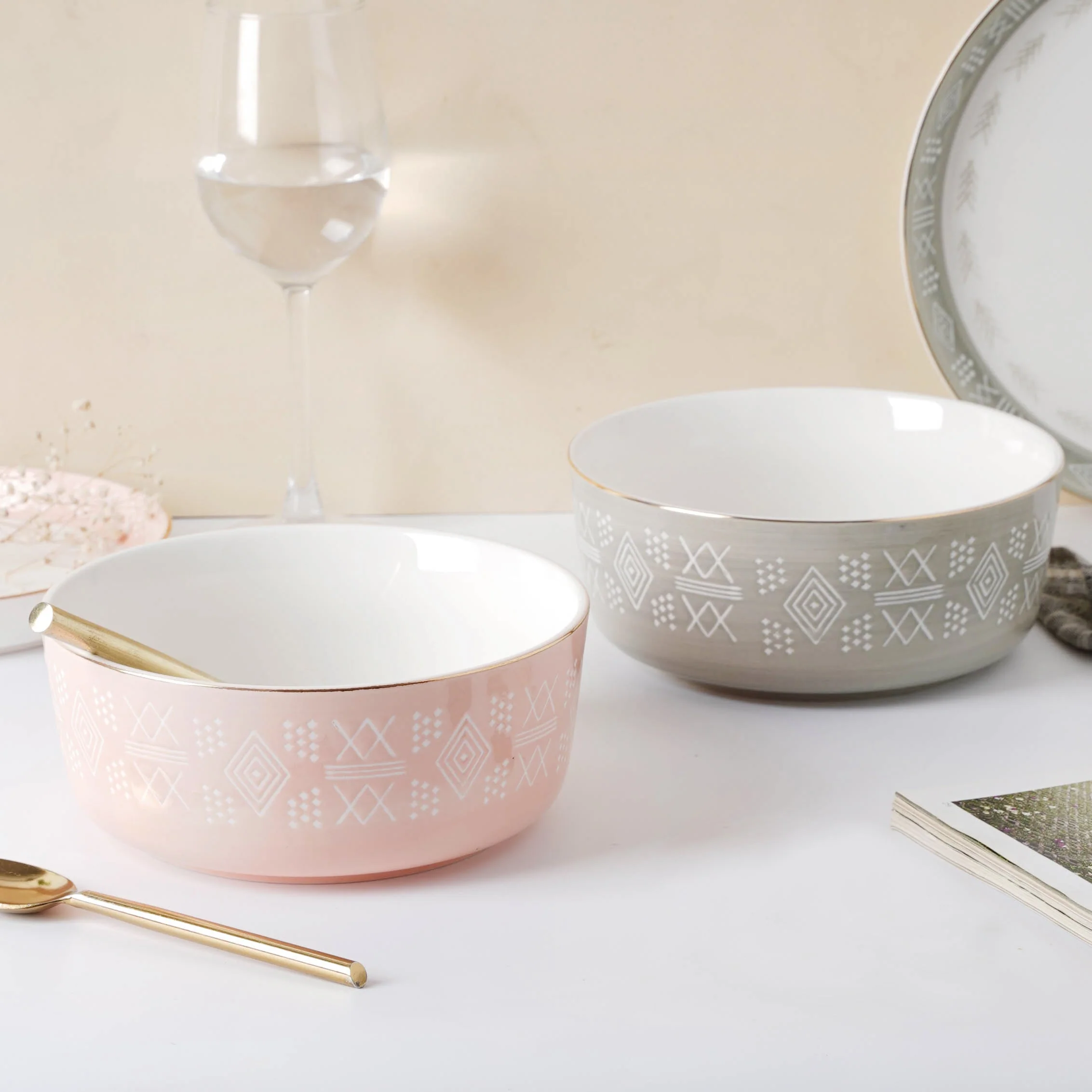 Azo Serving Bowl Pink - Image 6