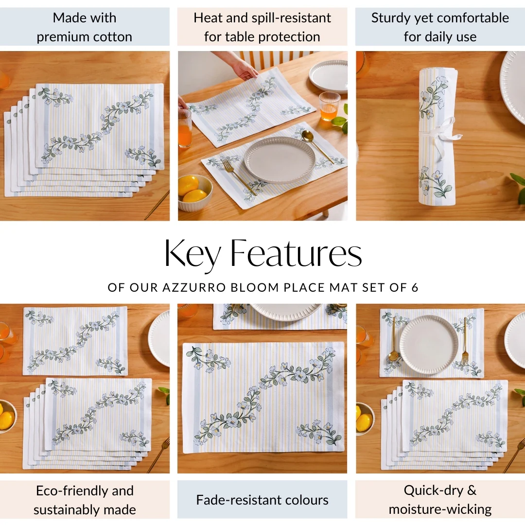 Azzurro Place Mat Set Of 6 - Image 5