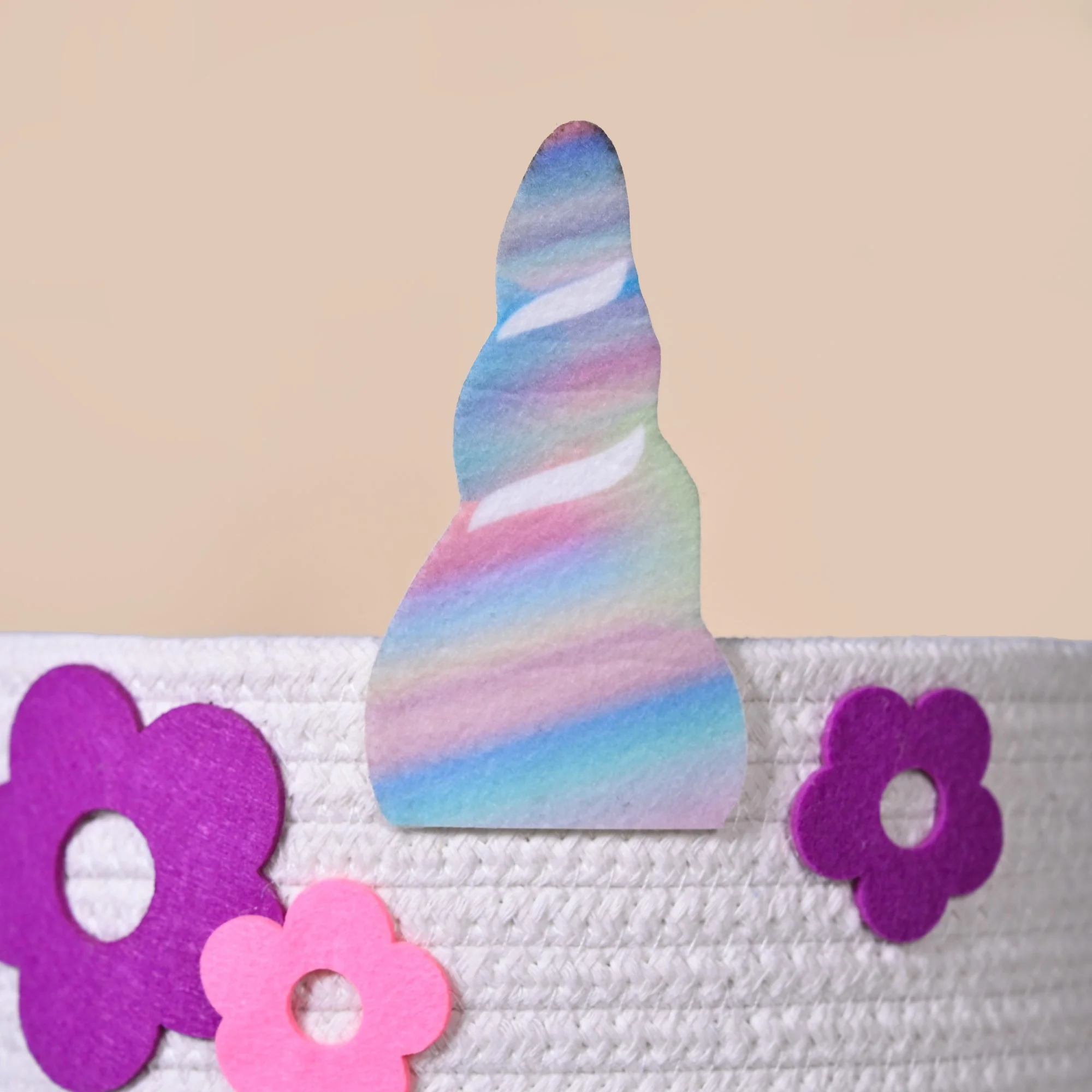 Baby Unicorn Toy Basket 27cm - Image 9