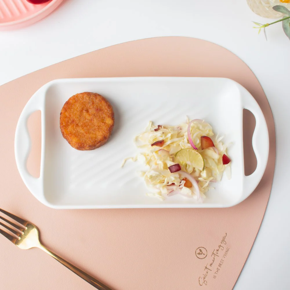 Baking Tray With Handle White - Image 4