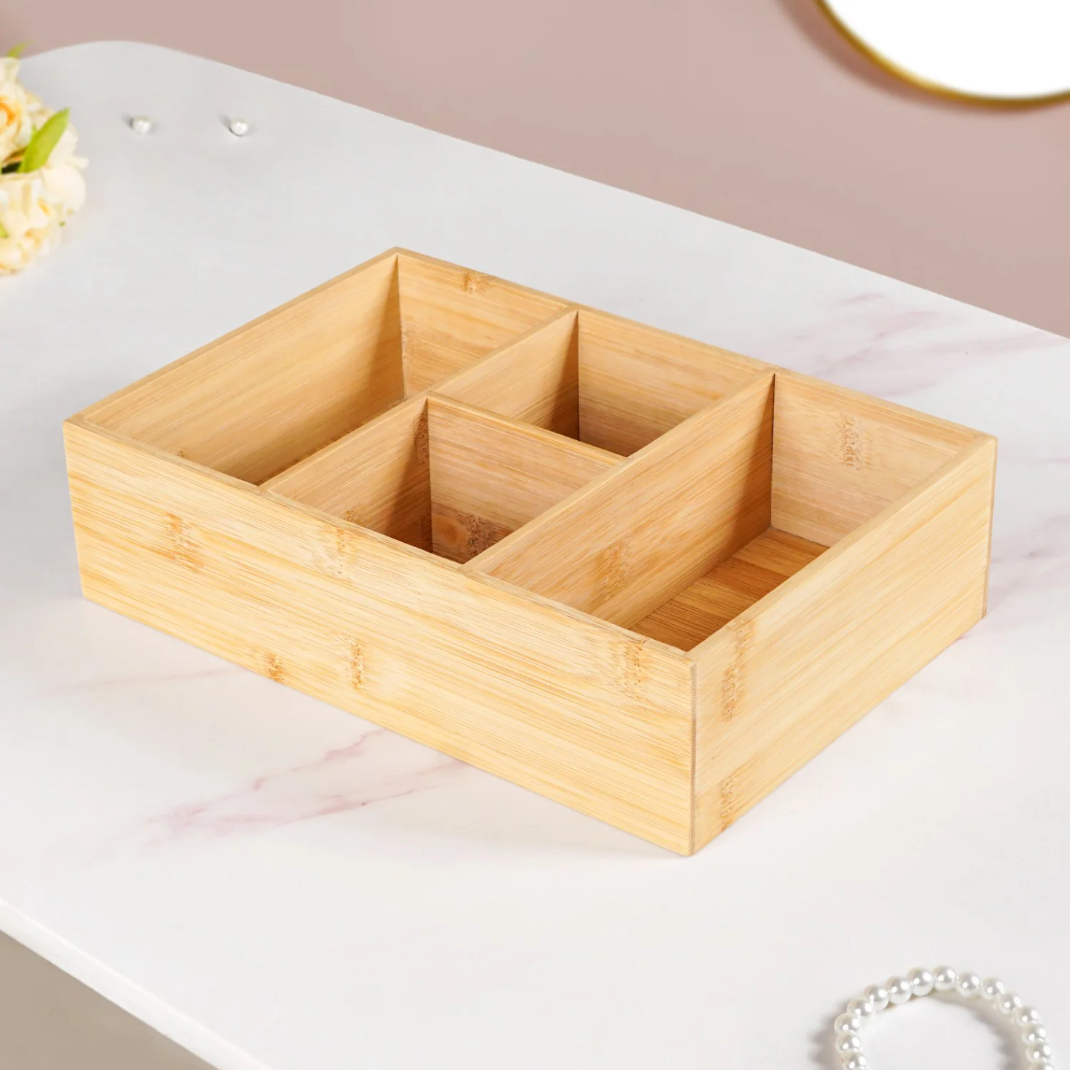 Bamboo Desk Drawer Organiser - Image 8