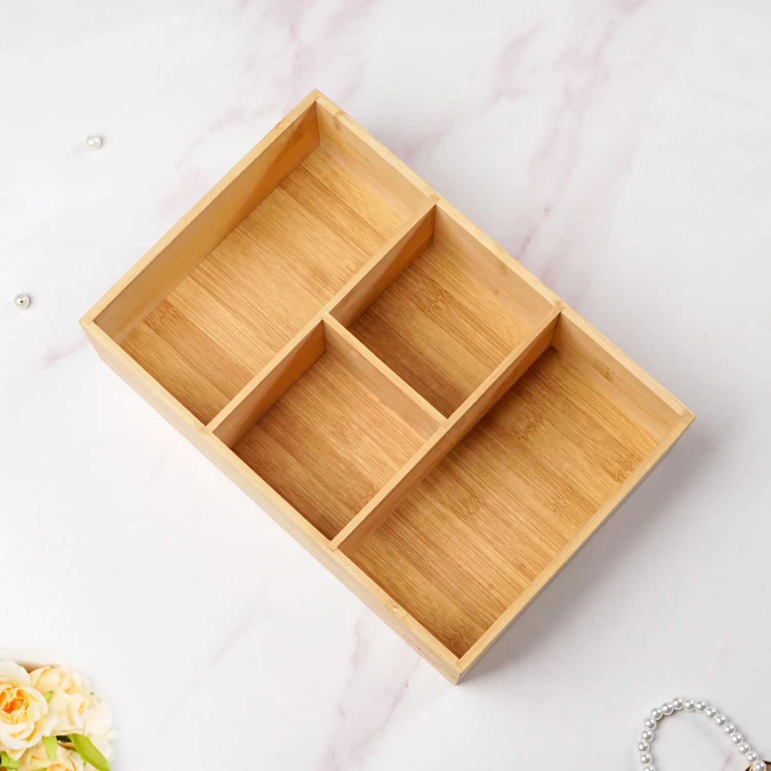 Bamboo Desk Drawer Organiser - Image 9