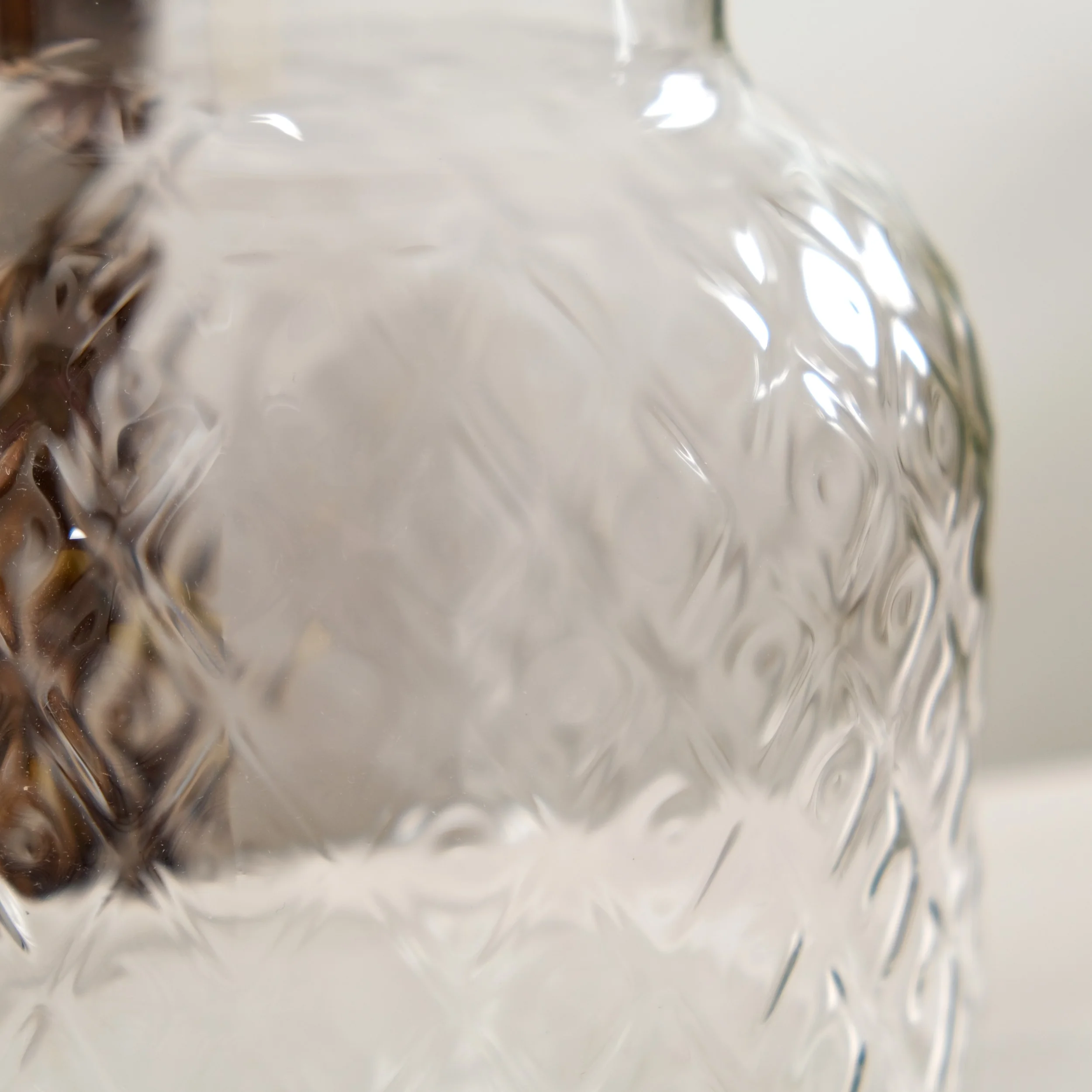 Diamond Glass Storage Jars with Bamboo Lid Set of 2 1400ml - Image 6