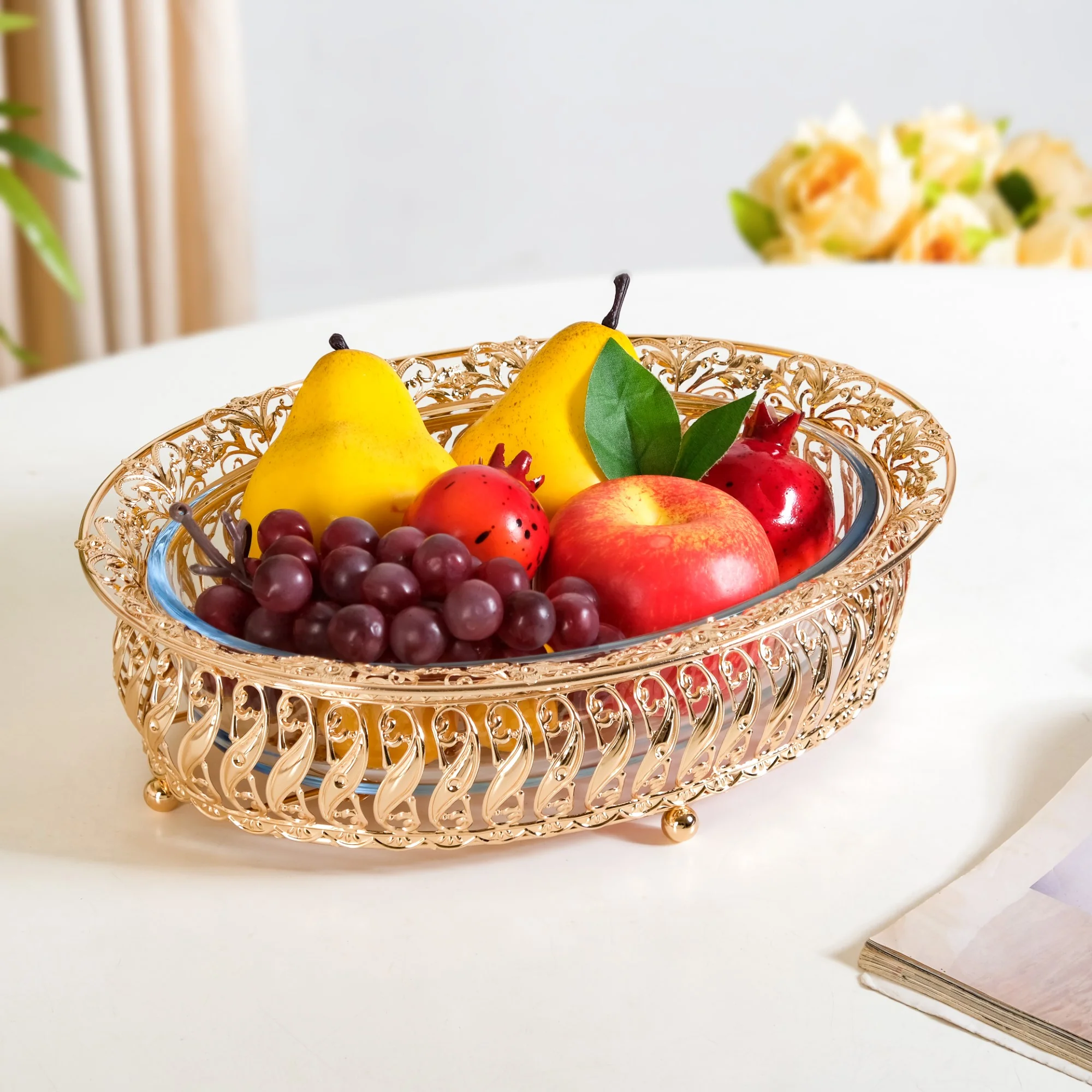 Baroque Galore Decorative Glass Bowl - Image 10