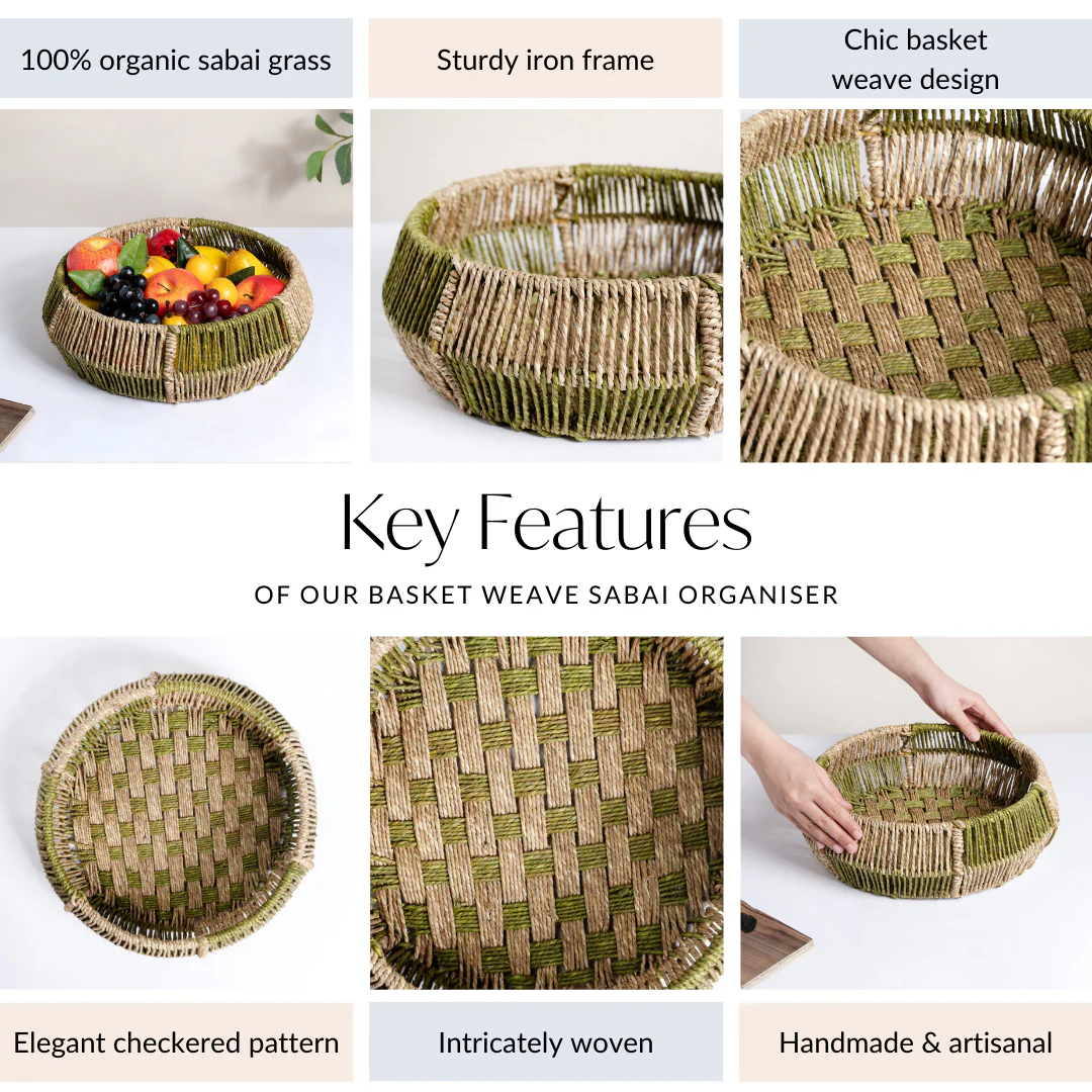 Basket Weave Sabai Organiser - Image 5