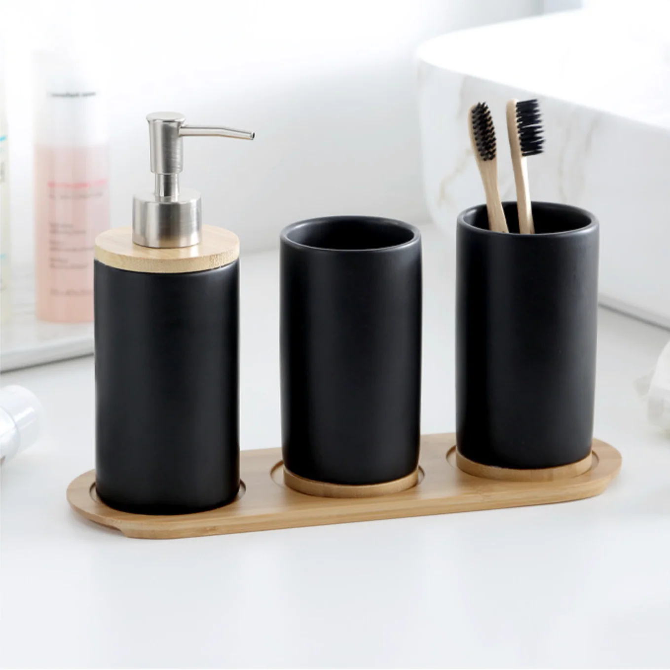Bath Set Black - Image 5