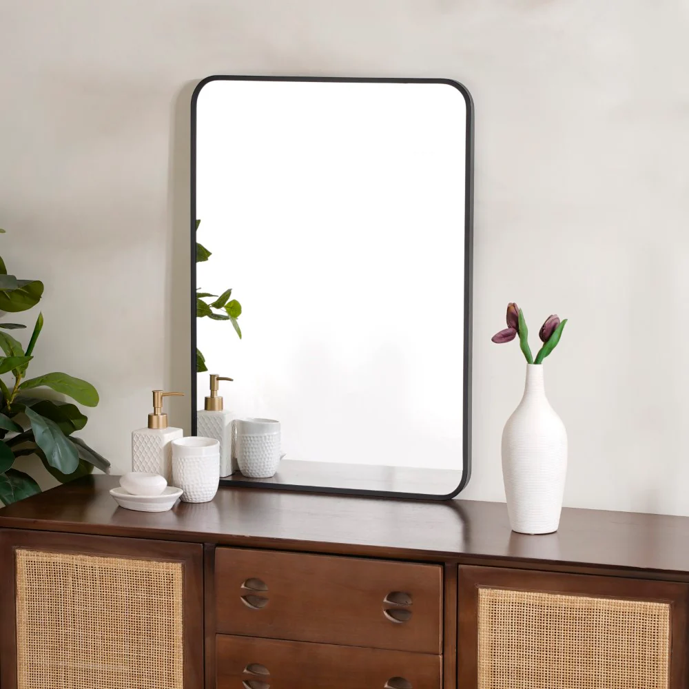 Bathroom Mirror Black 27 x 20 Inches - Image 4