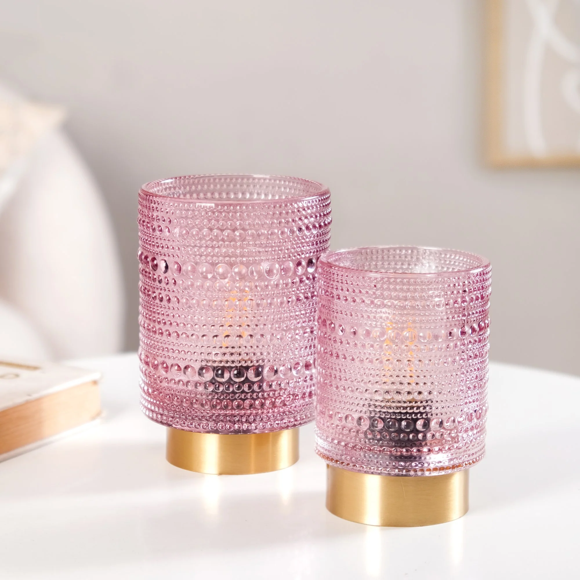 Battery Operated Bubble Glass Lamp With LED Bulb - Image 10