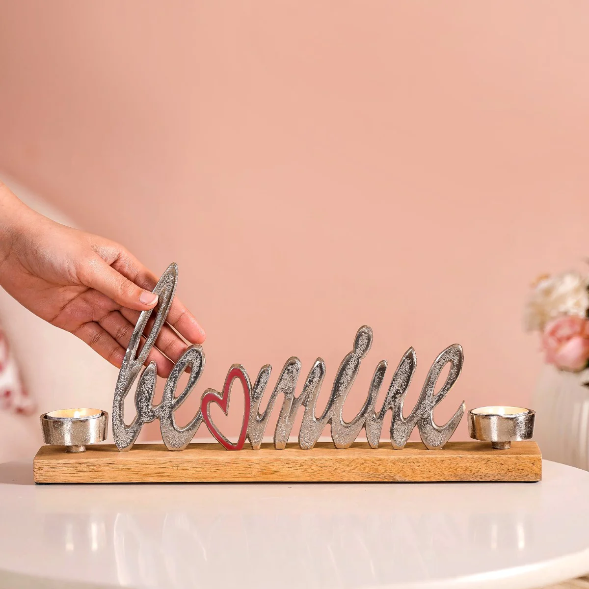 Be Mine Decor Object With Tealight Holder - Image 2