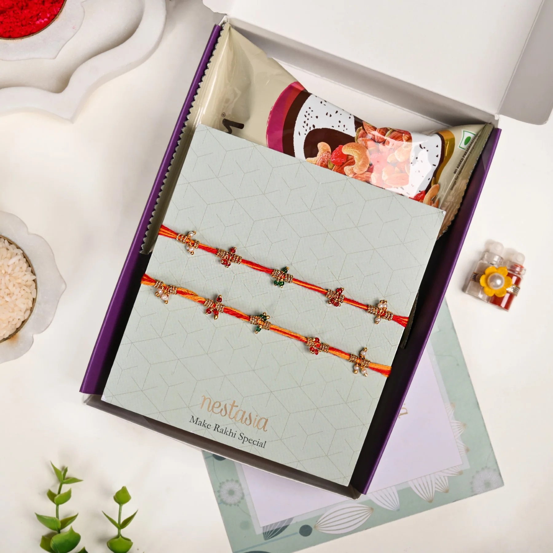 Beaded Bond Rakhi Gift Set - Image 5