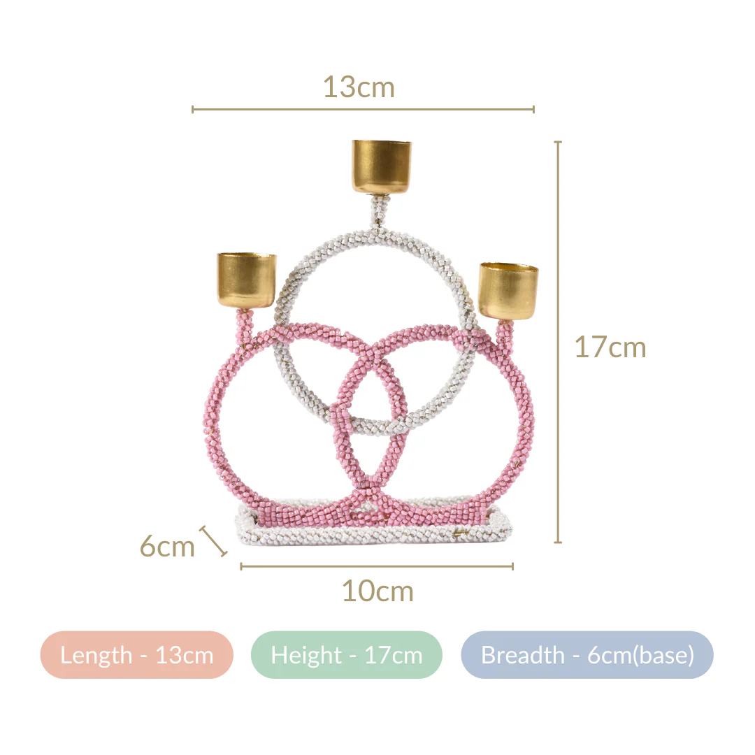 Beaded Candle Holder For Home Decor - Image 5