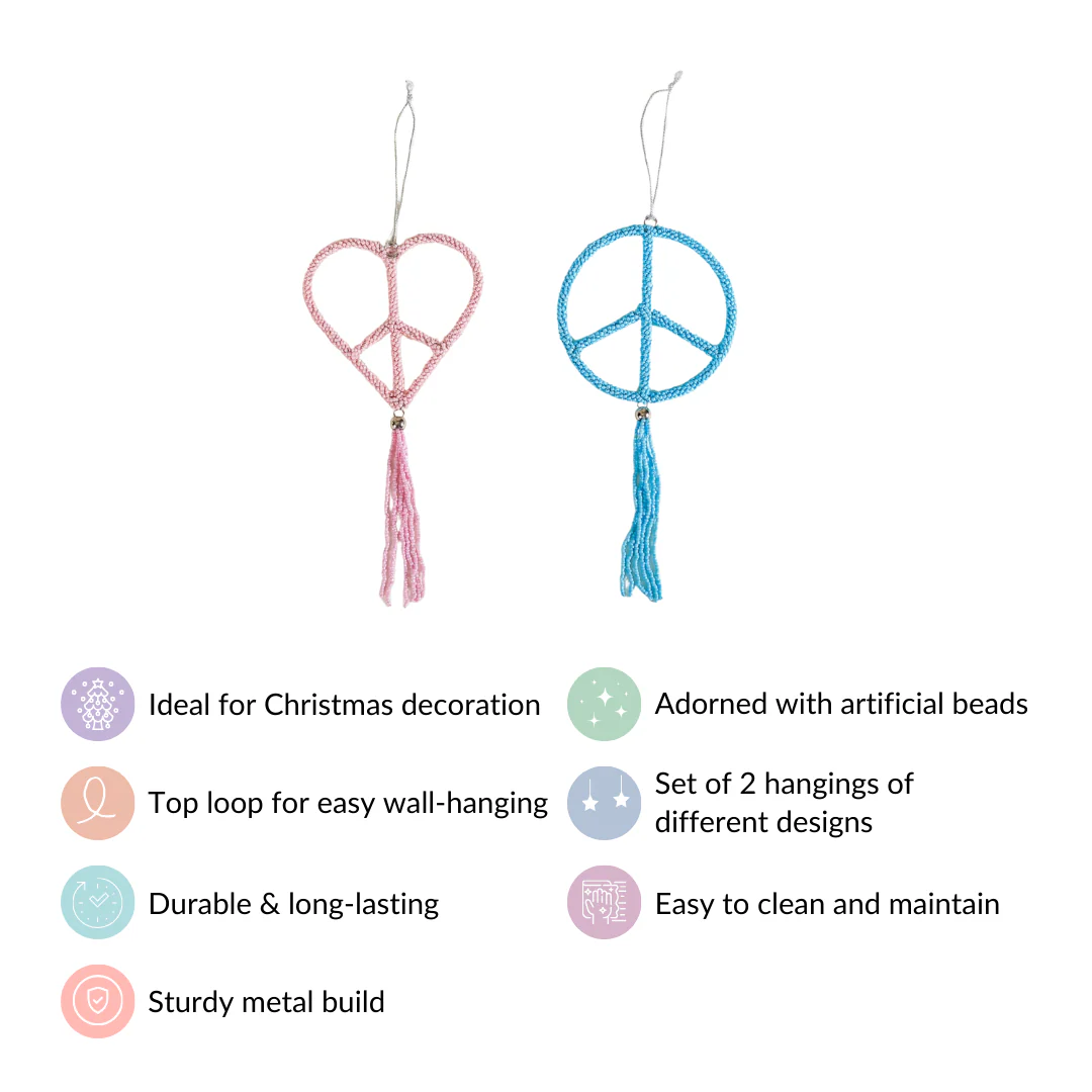 Beaded Christmas Ornament Set of 2 - Image 5