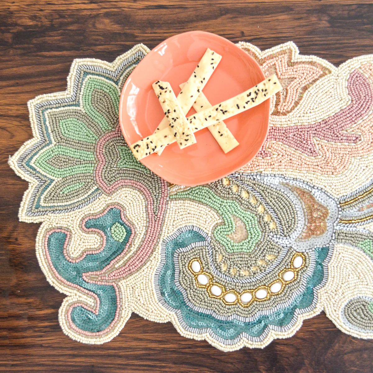 Beads Pastel Flower Runner - Image 6