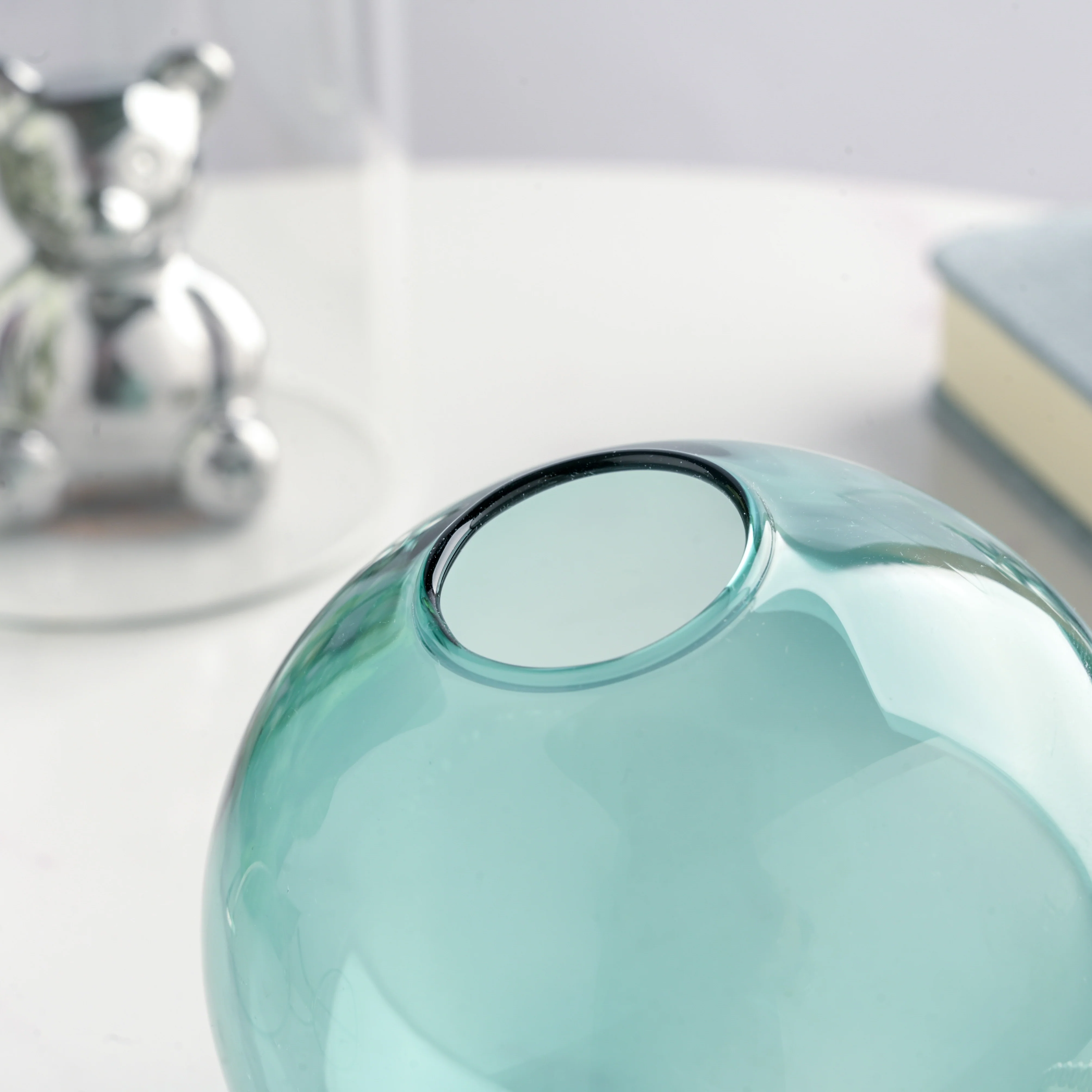 Bear In The Jar Glass Planter Green - Image 8