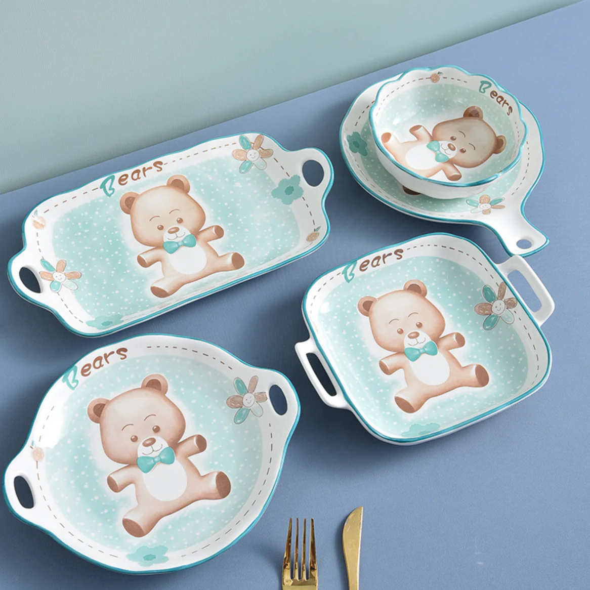 Bear Plate with Handle - Image 3