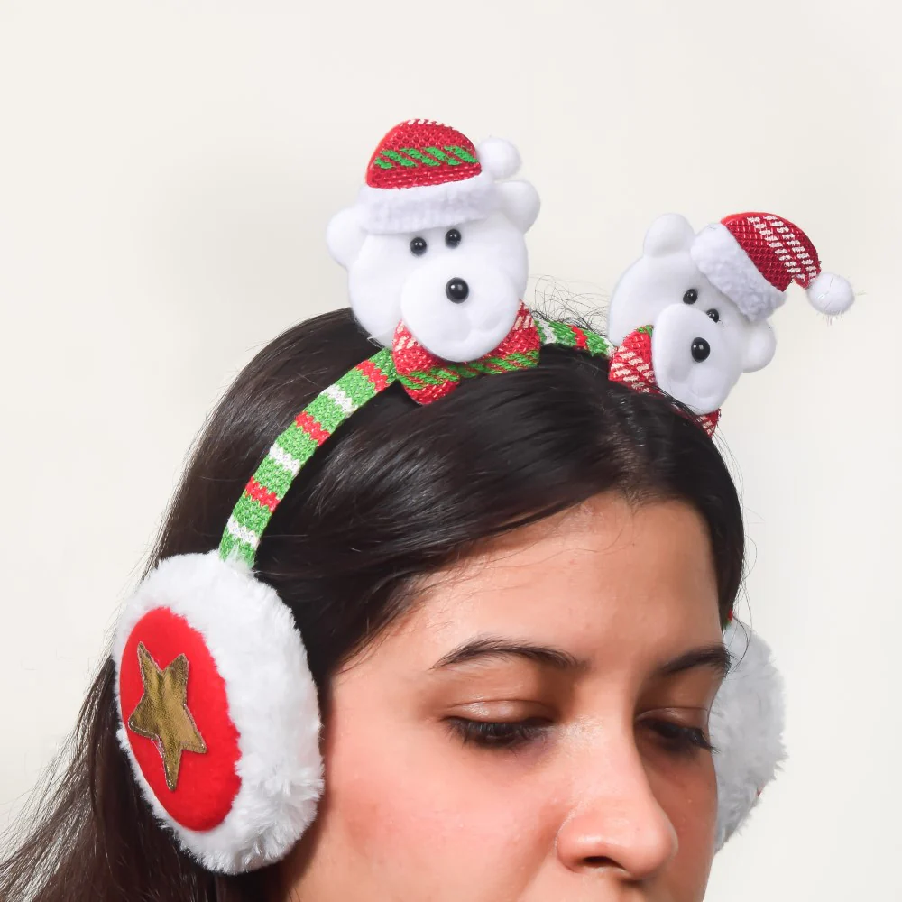 Bear Winter Earmuffs For Christmas - Image 2
