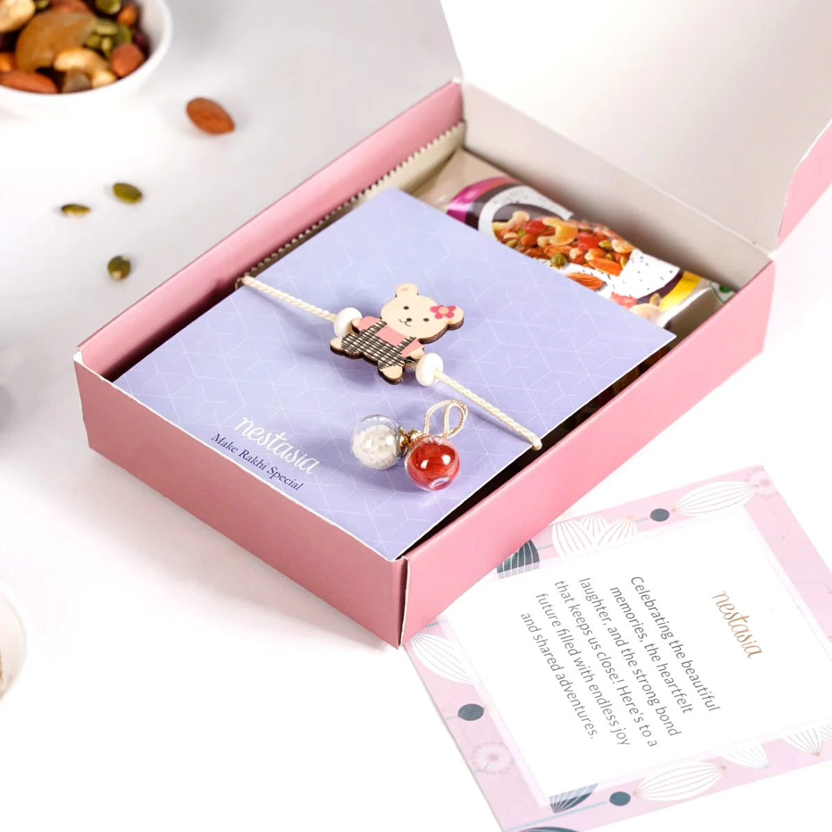 Beary Cute Rakhi Gift For Kids Set Of 3 With Box And Card - Image 4