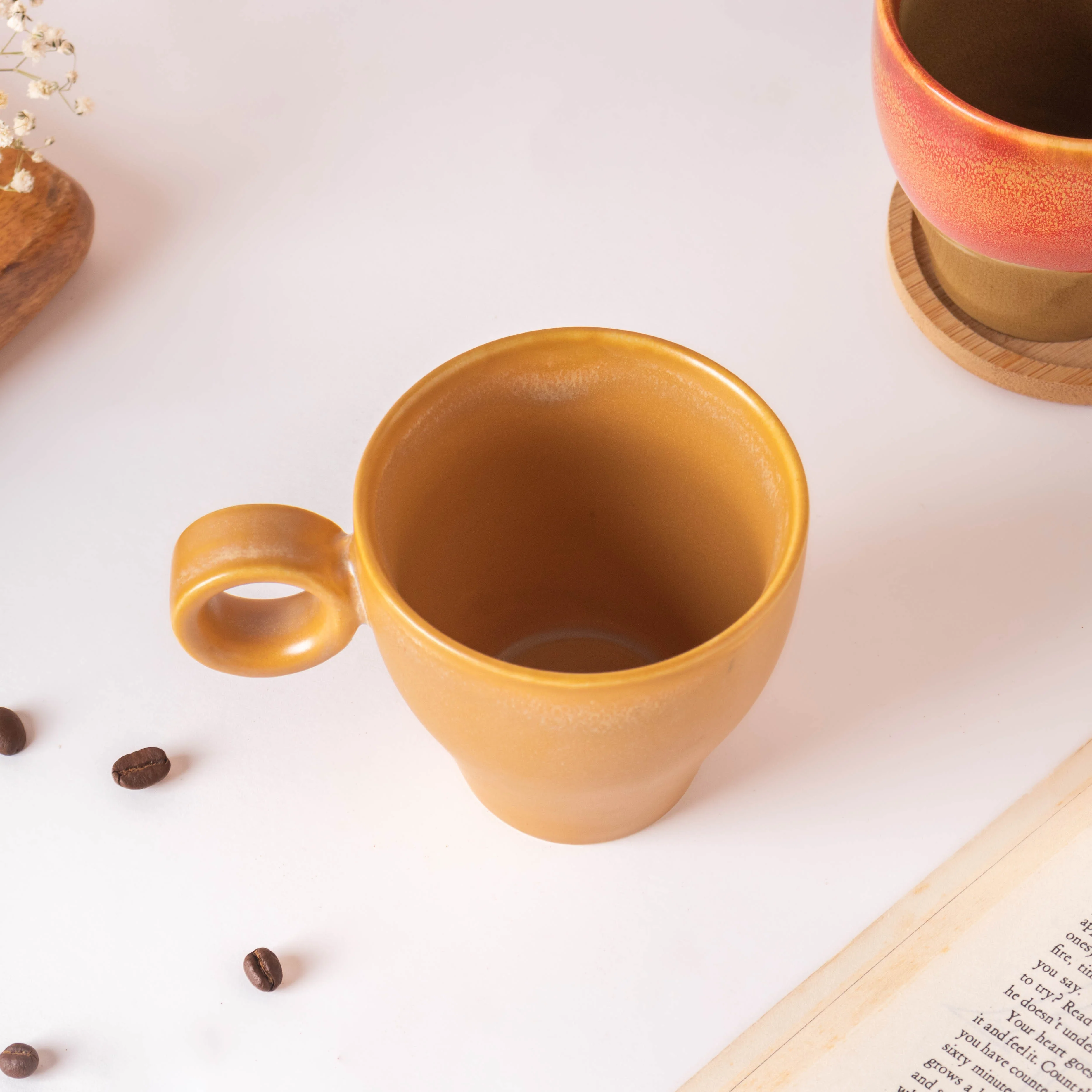 Beige Cappuccino Cup 200 ml - Image 3
