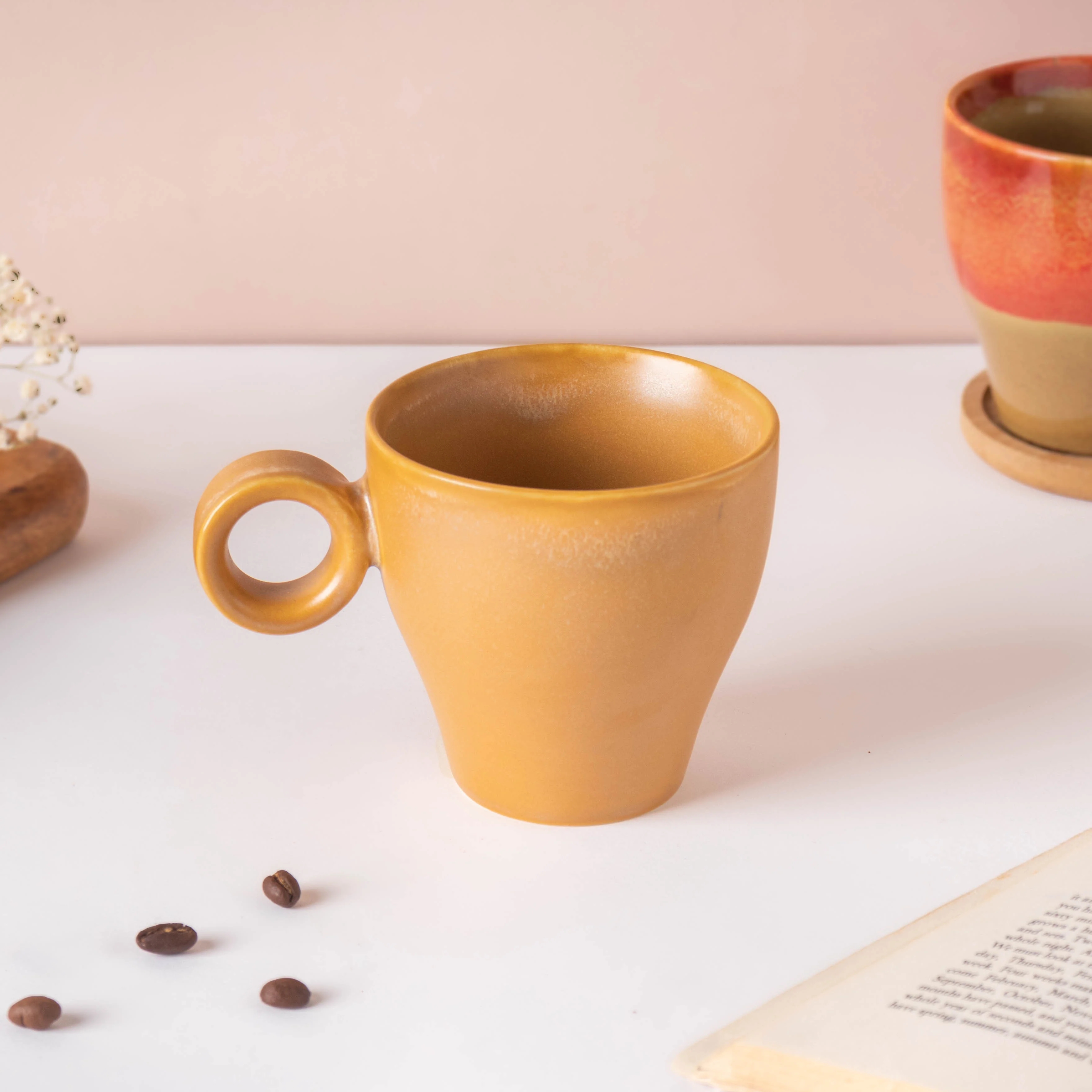 Beige Cappuccino Cup 200 ml - Image 4