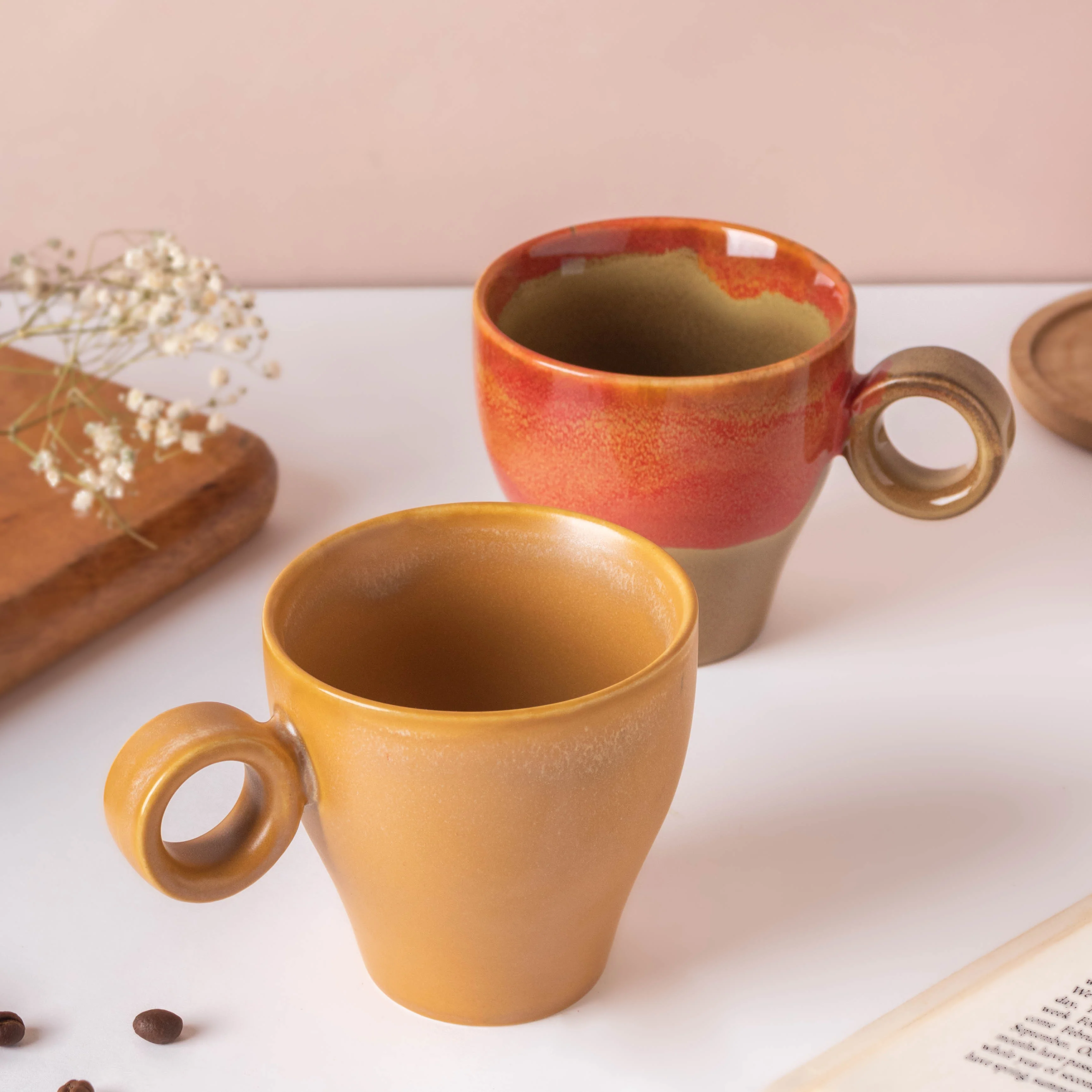 Beige Cappuccino Cup 200 ml - Image 6