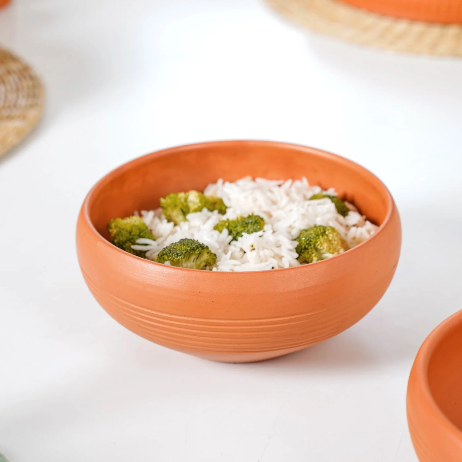 Bengal Clay Terracotta Large Serving Bowls Set Of 2 700ml - Image 7