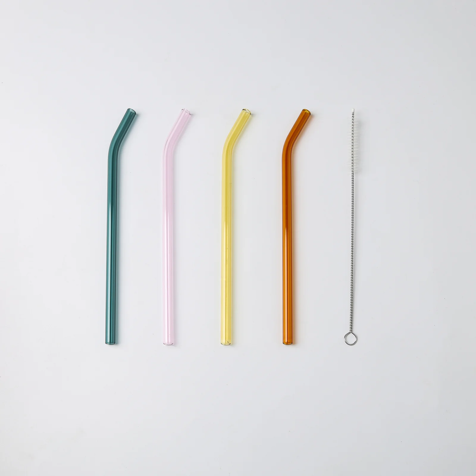 Bent Glass Straw Set of 4 - Image 4