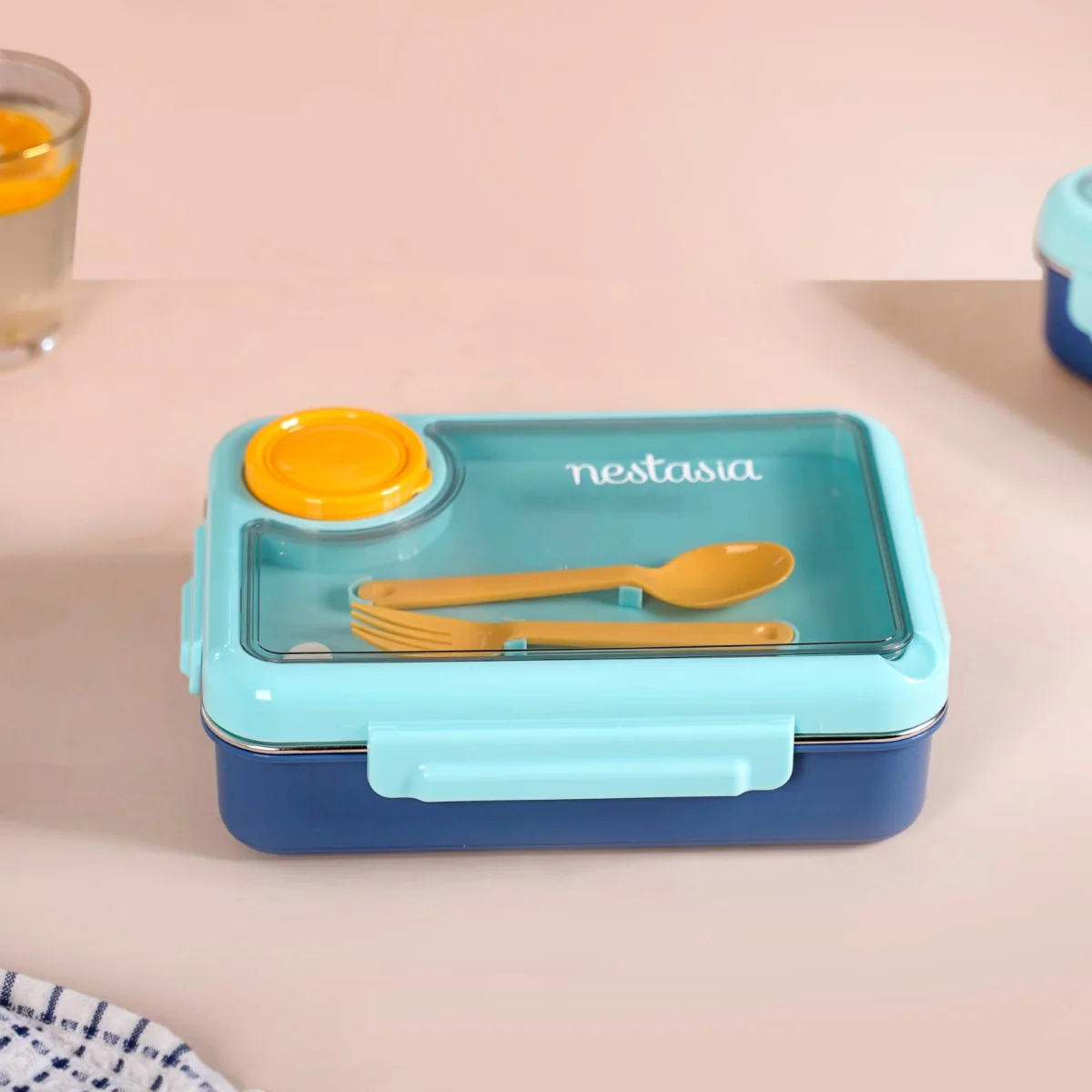 Bento Blue Stainless Steel Tiffin Box 950ml - Image 14