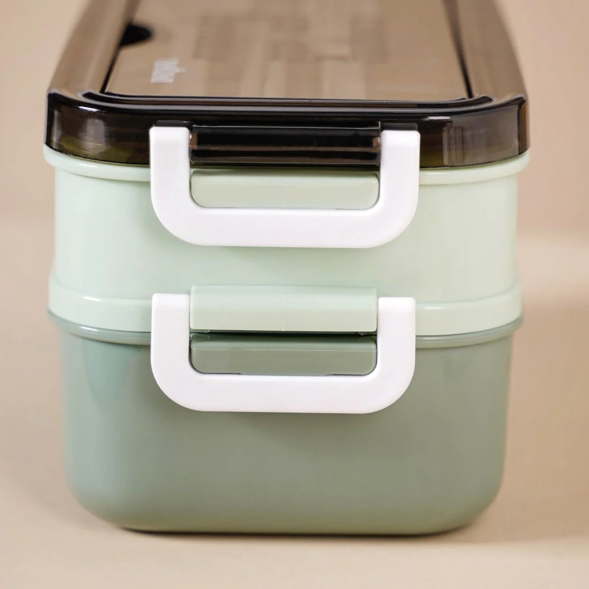 Bento Lunch Box With Mobile Holder Green 1050ml - Image 16