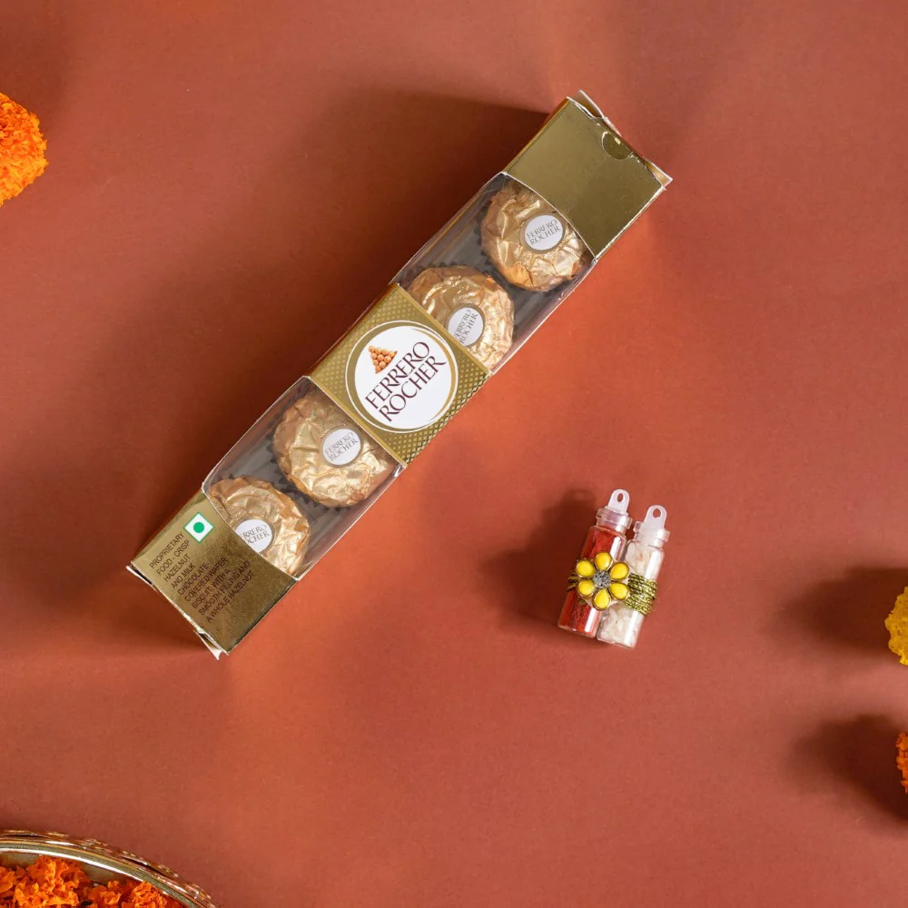Bhai Bhabhi Rakhi Gift Hamper Set of 3 - Image 4