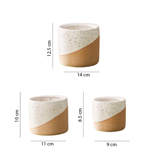 Bicolour Plant Pot Set of 3 - Image 15
