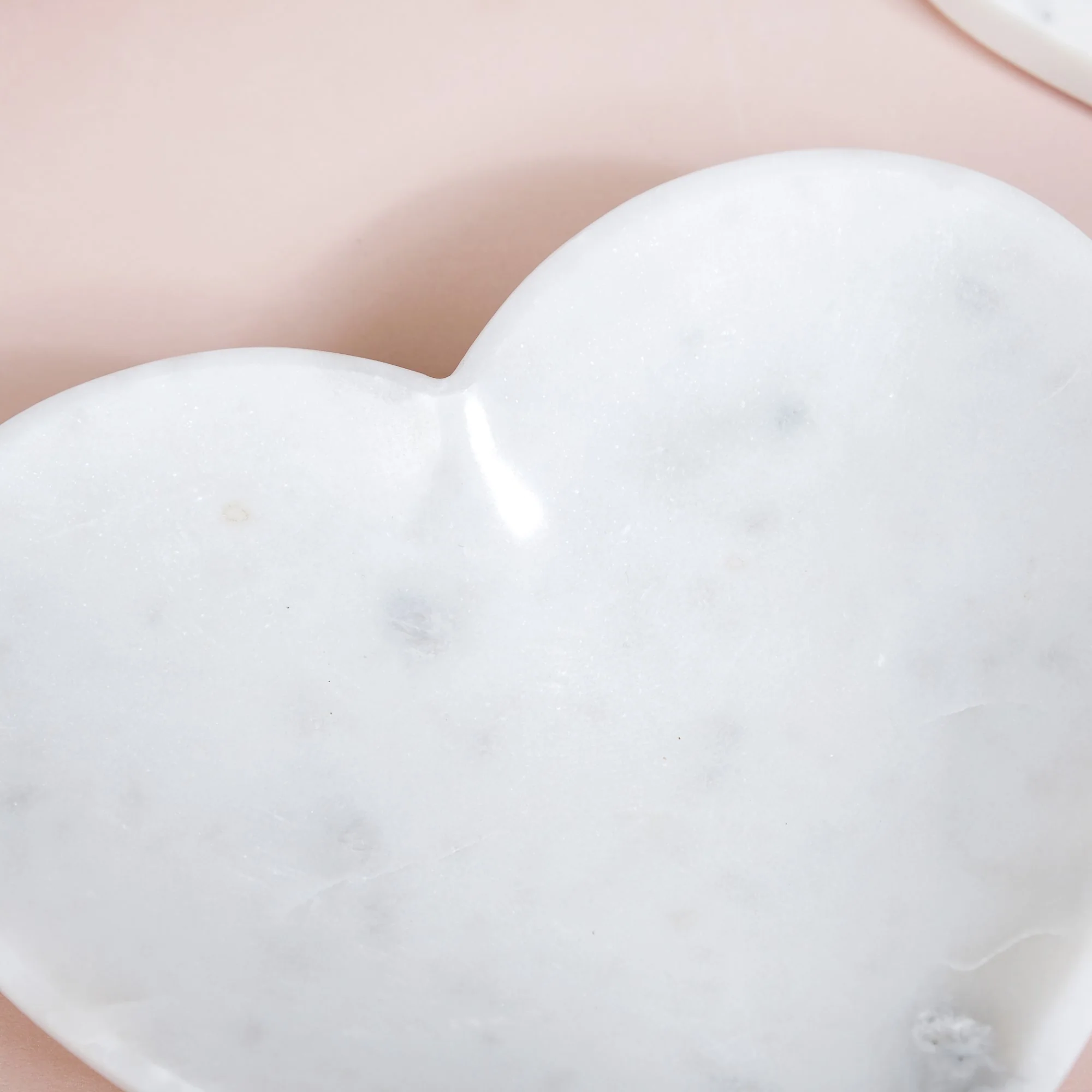 Big Heart Polished Marble Stone Platter 8 Inch - Image 8