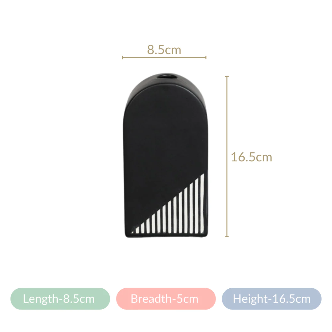 Black And White Arch Vase - Image 13
