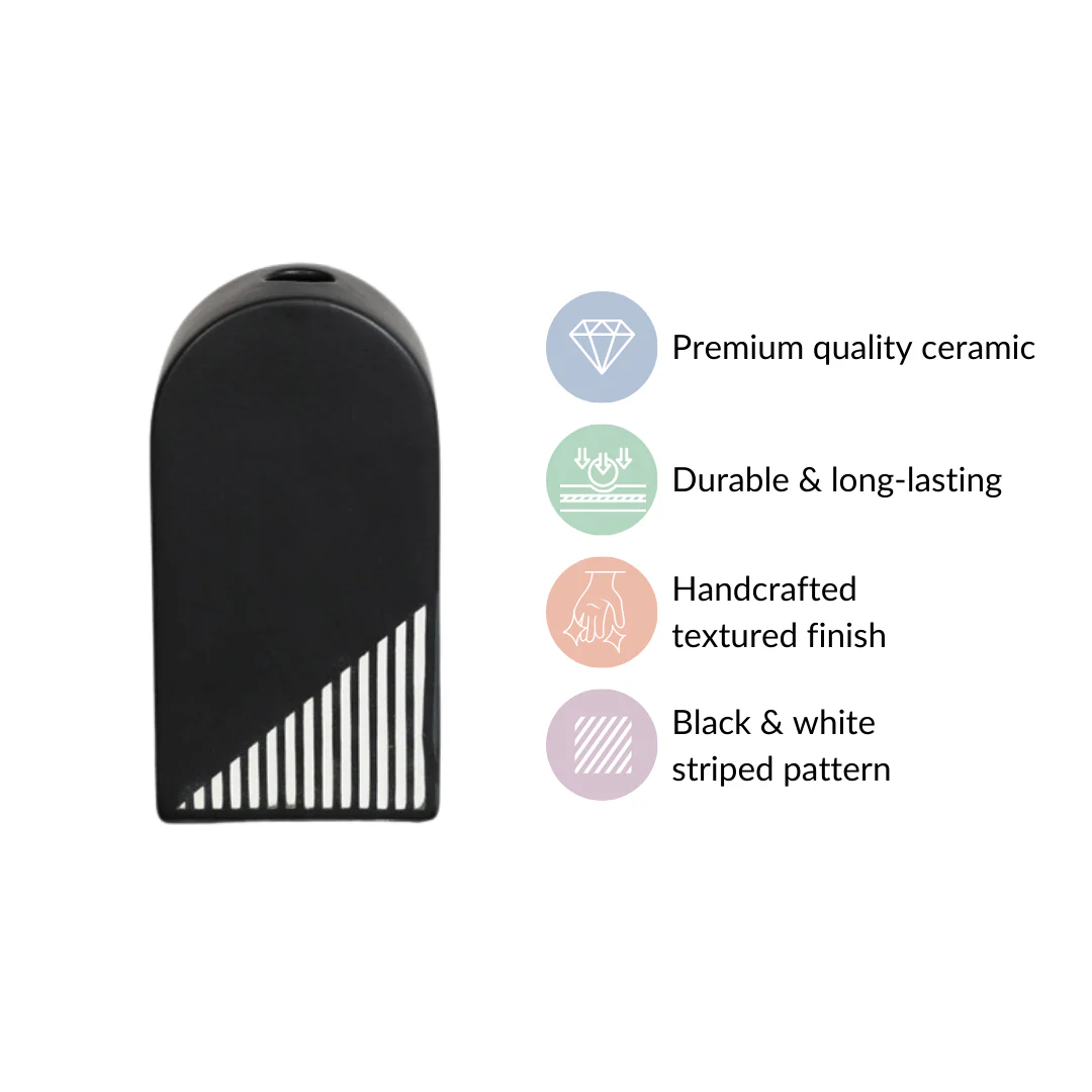 Black And White Arch Vase - Image 5