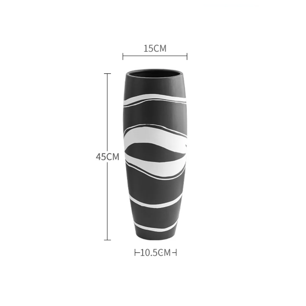 Black and White Flower Vase - Image 11