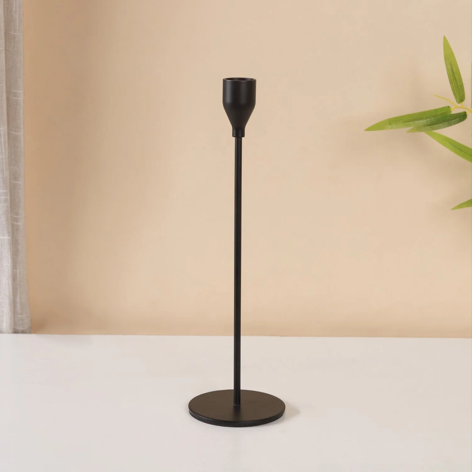 Black Glossy Candle Stand - Image 4