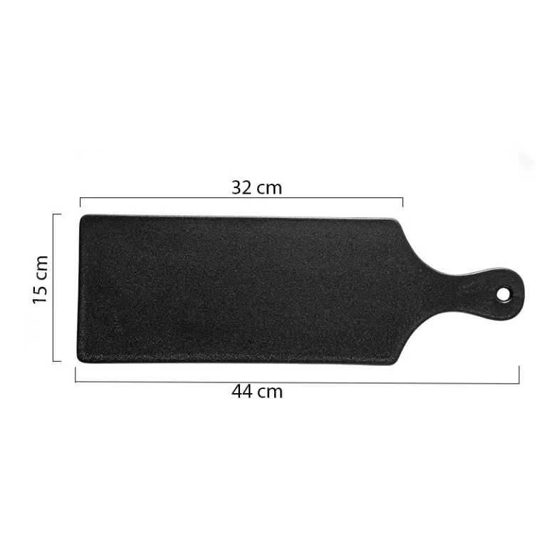Black Long Serving Platter With Handle - Image 8