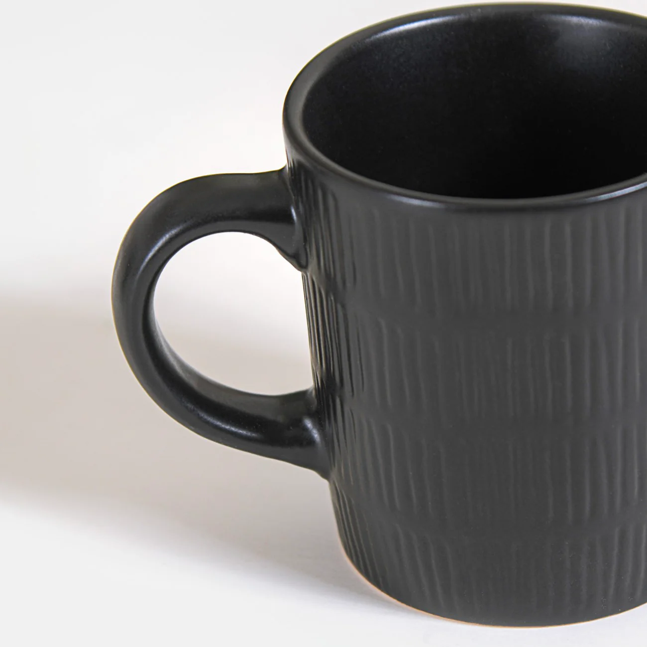 Black Matte Coffee Mug Set Of 6 220ml - Image 6
