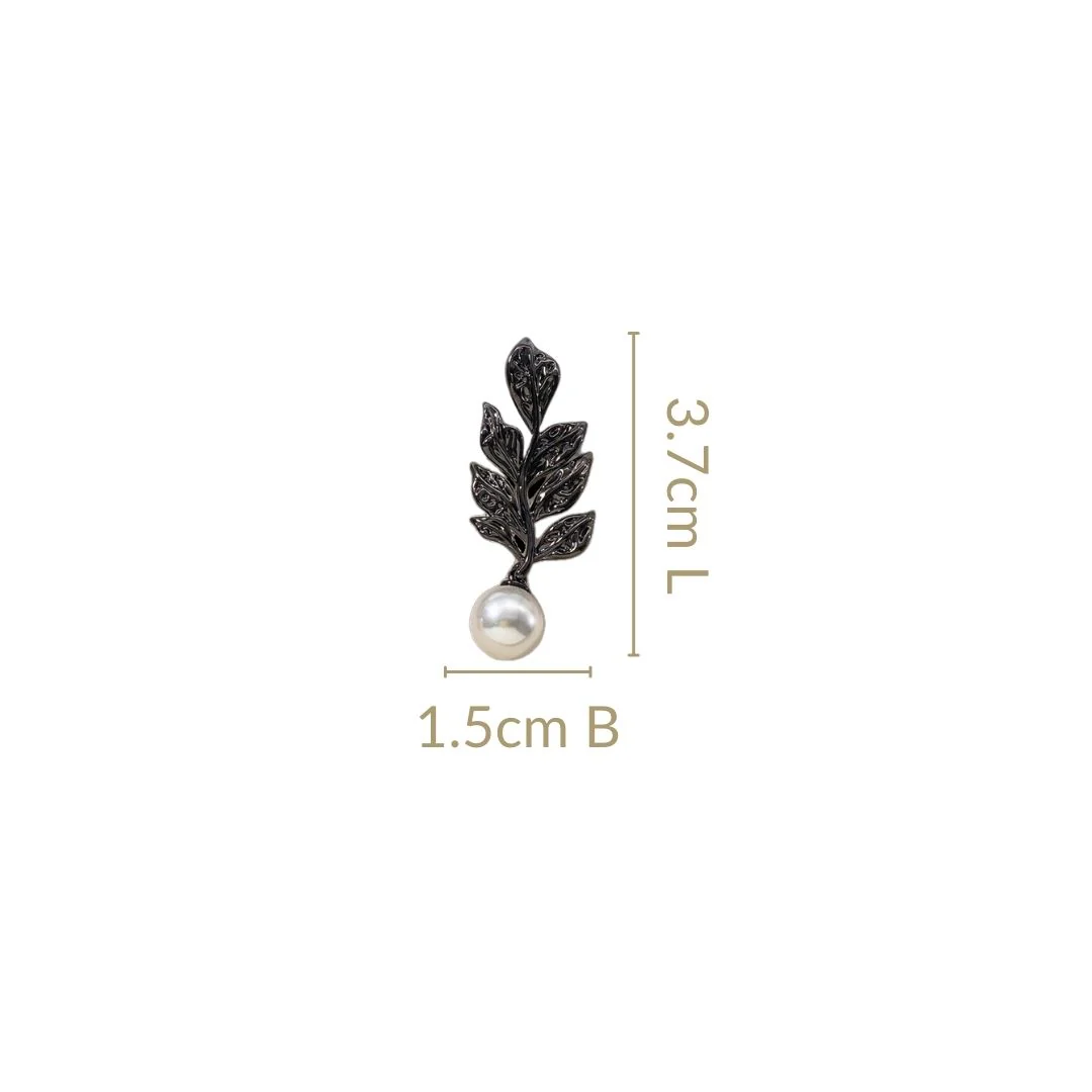 Black Pearl Leaf Dangles - Image 3
