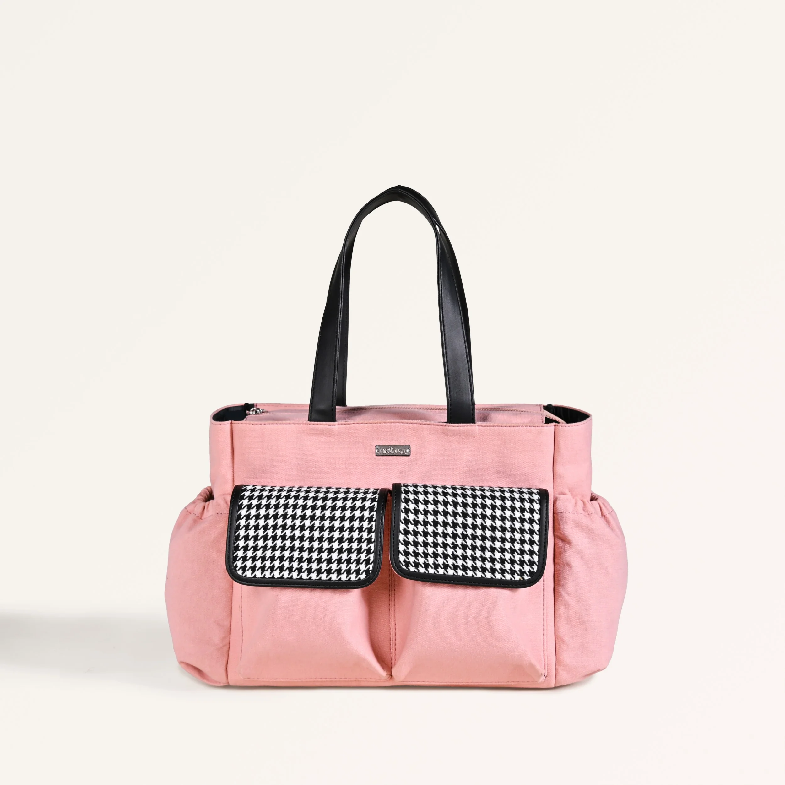 Black Pink Carry All Canvas Tote Bag