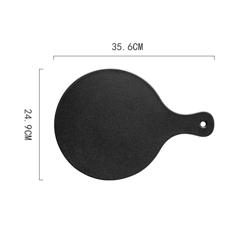 Black Pizza Platter With Handle - Image 8