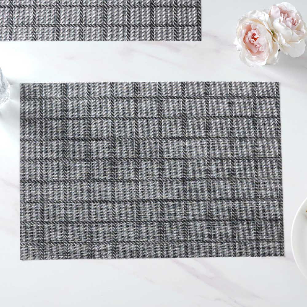 Black PVC Placemat Set of 6 - Image 7