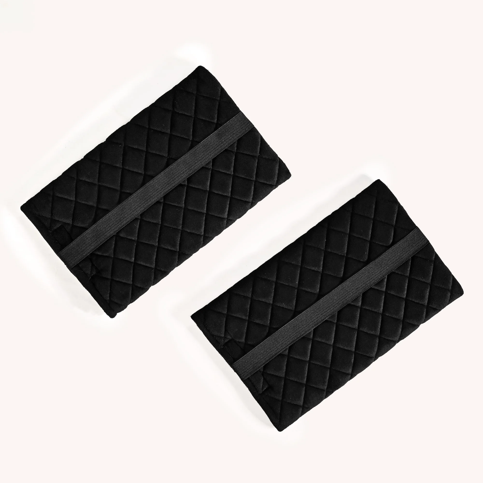 Black Quilted Car Tissue Paper Holder Set Of 2 - Image 8