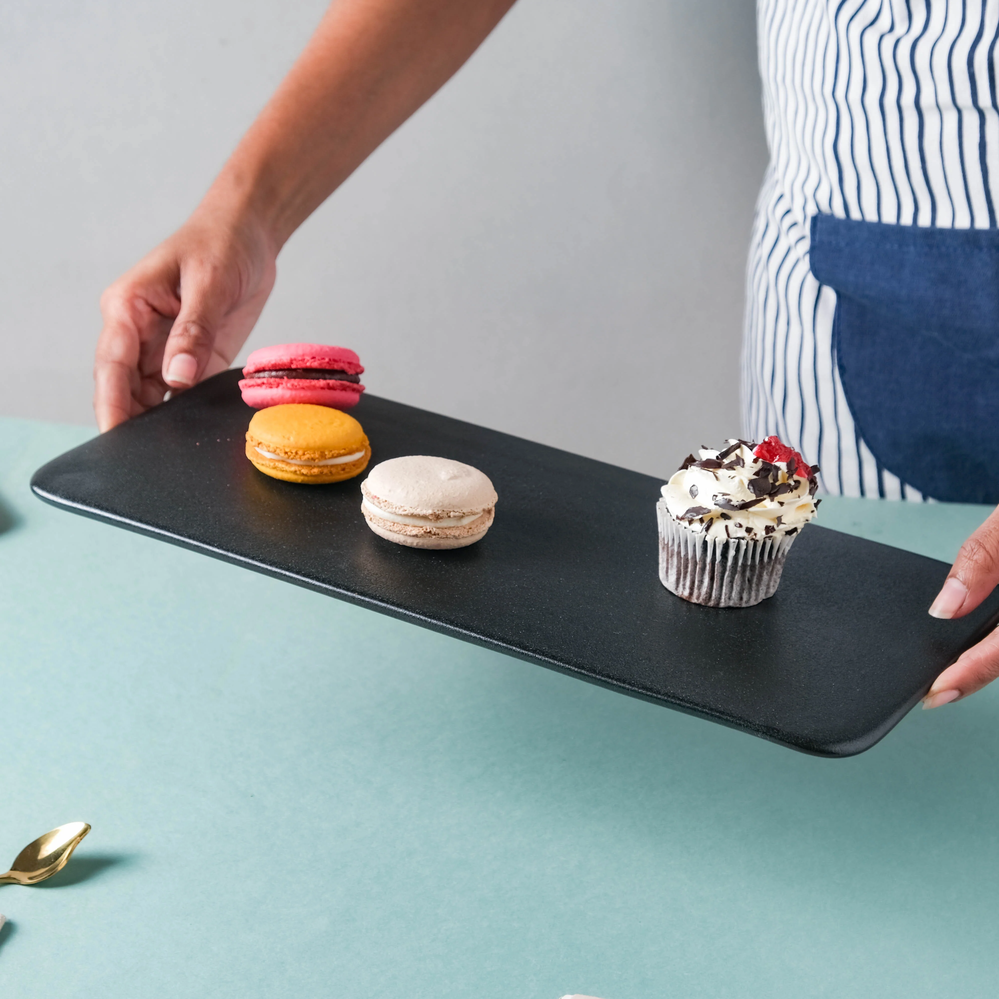 Black Rectangular Platter - Image 2