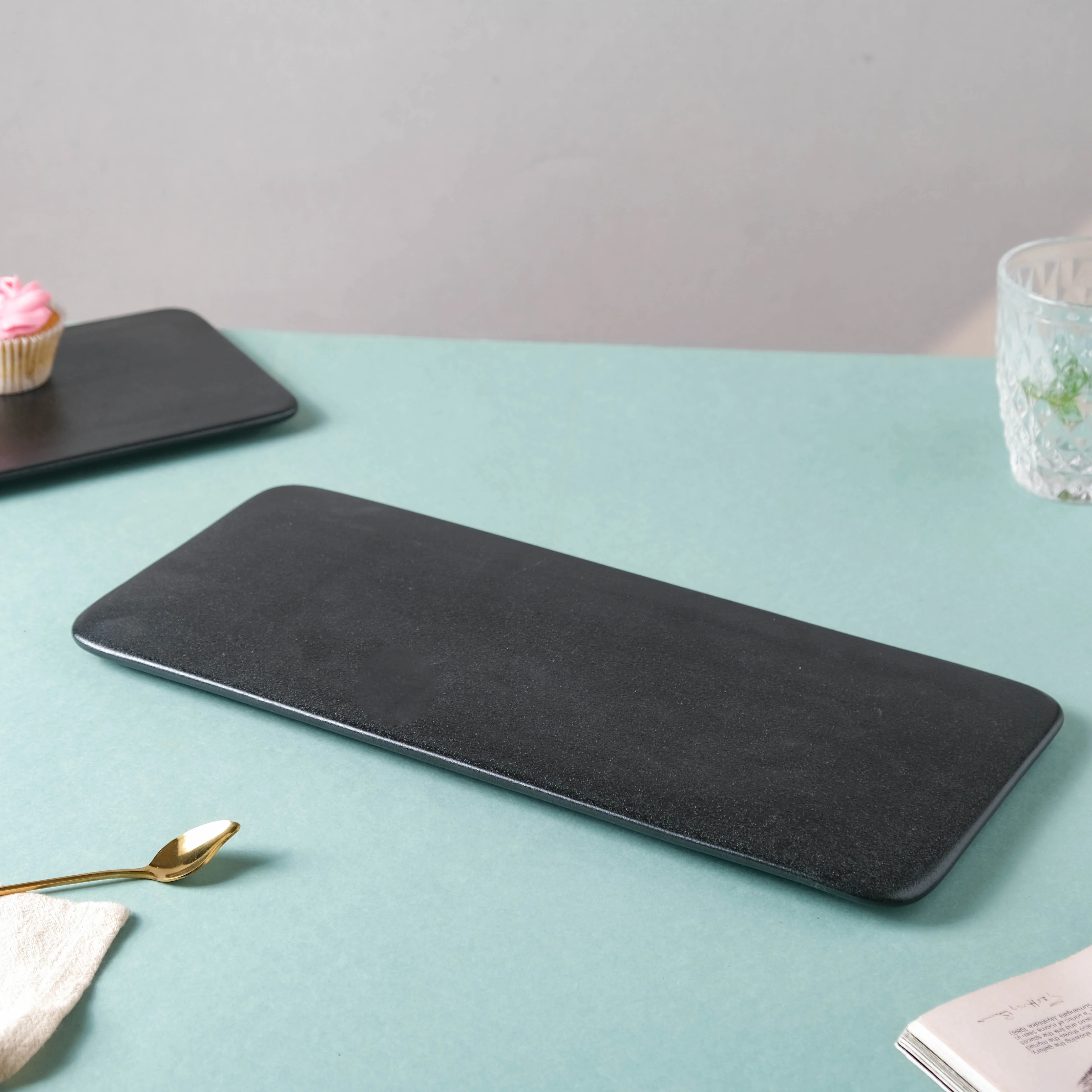 Black Rectangular Platter - Image 3