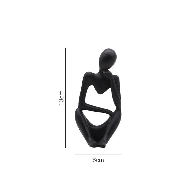Black Sitting Showpiece Thinking - Image 8