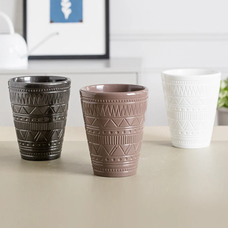Black Tall Textured Pot - Image 9