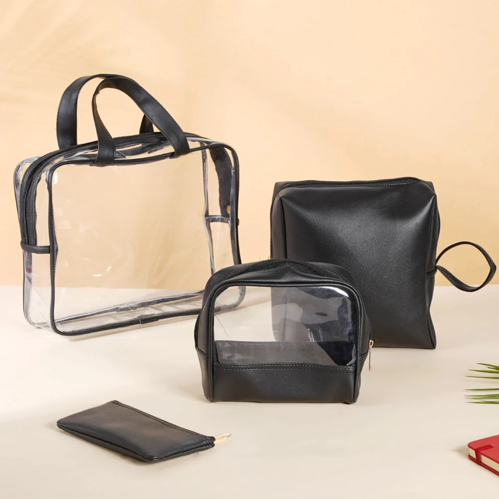 Black Travel Kit Set of 4 - Image 3