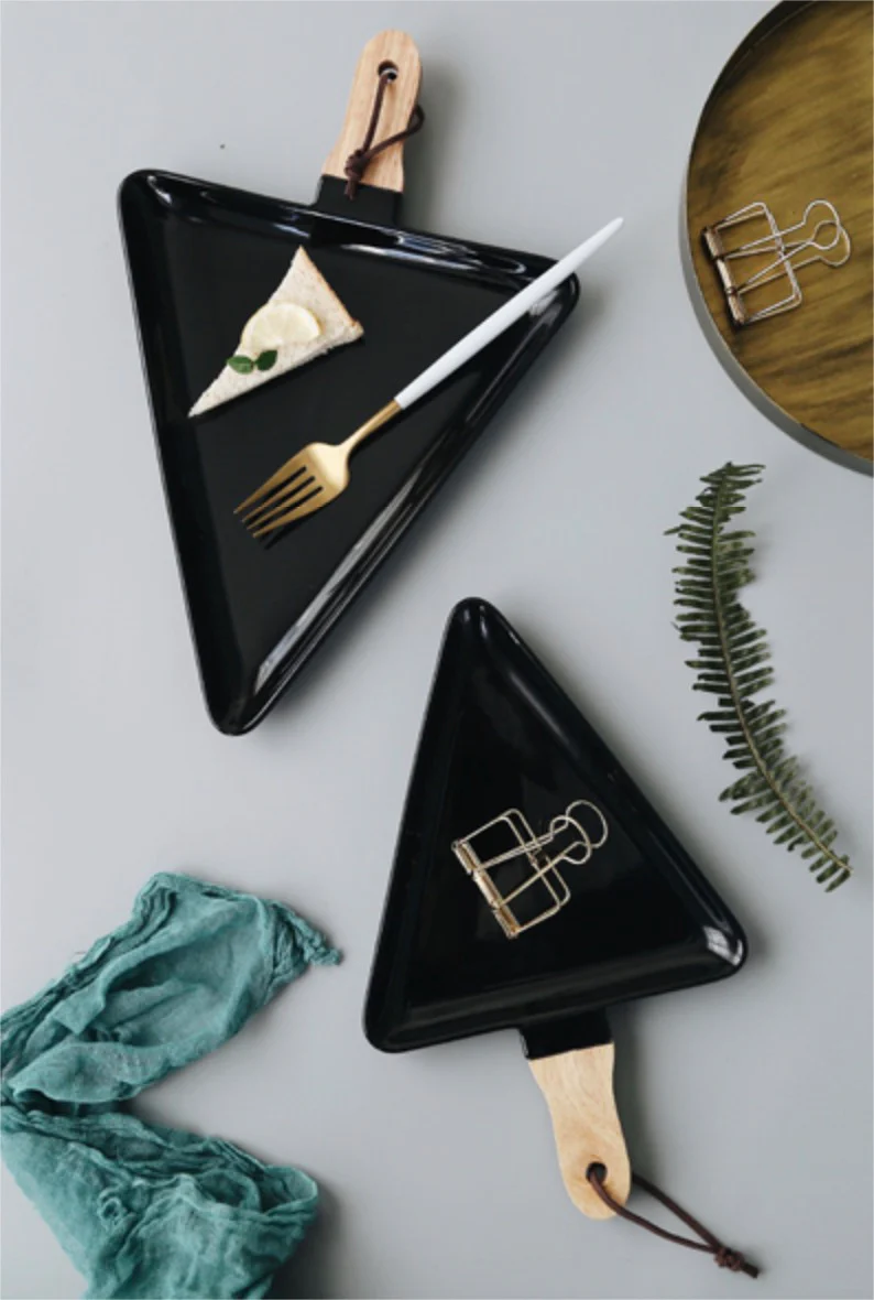 Black Triangle Plate Large - Image 3