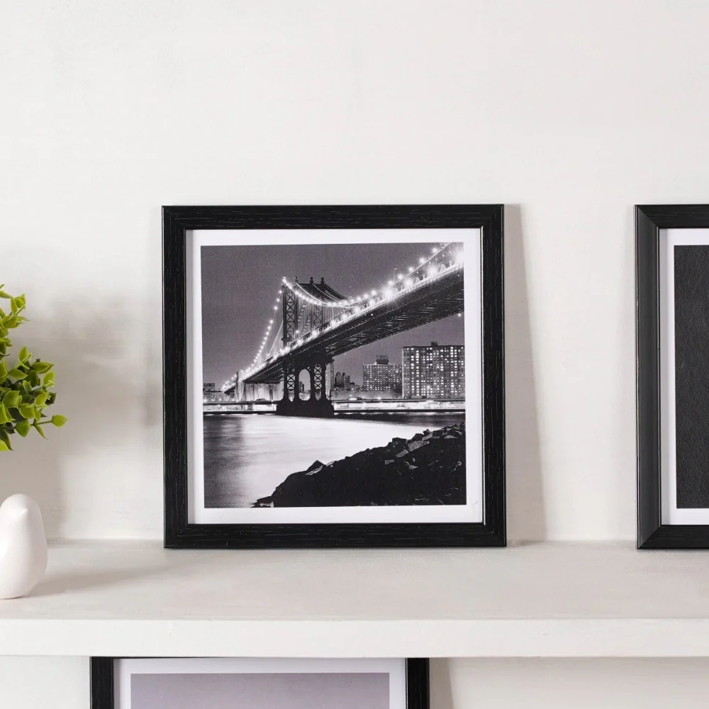 Black & White Wall Art Set Of 9 9x9 Inch - Image 14